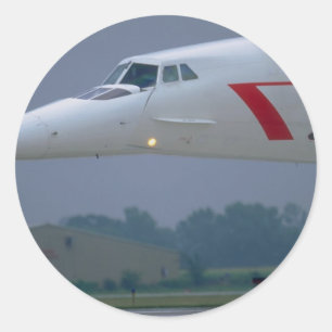 Sticker Rond Nez d'aiguille d'un Concorde British Airways