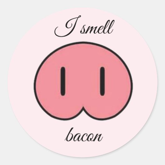 Sticker Rond Nez de porc (Devant)