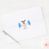 Sticker Rond Nez de Renne (Enveloppe)