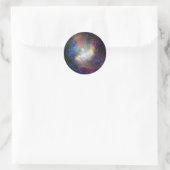 Sticker Rond NGC 346 étoiles nébuleuse en grappes à Tucana (Sac)