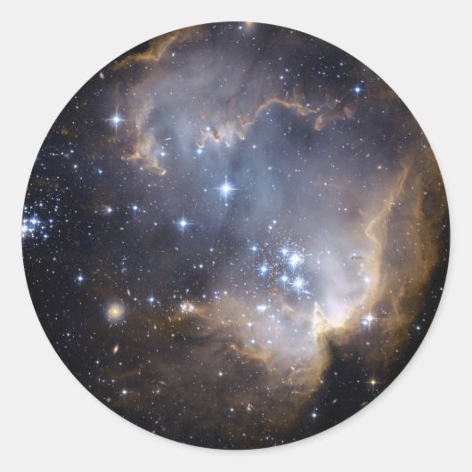 Sticker Rond NGC 602 étoiles brillantes NASA (Devant)