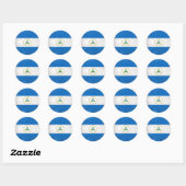 Sticker Rond Nicaragua (Feuille)