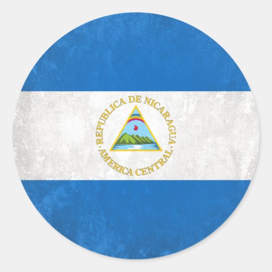 Sticker Rond Nicaragua (Devant)