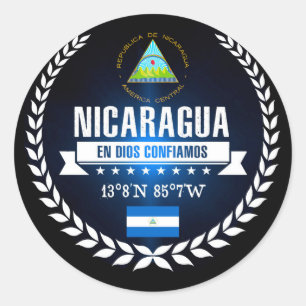 Sticker Rond Nicaragua