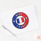 Sticker Rond Nice France (Enveloppe)