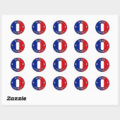 Sticker Rond Nice France (Feuille)