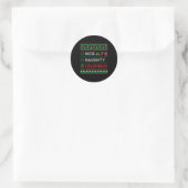 Sticker Rond Nice Naughty Colombian Christmas Checklist Colombi (Sac)