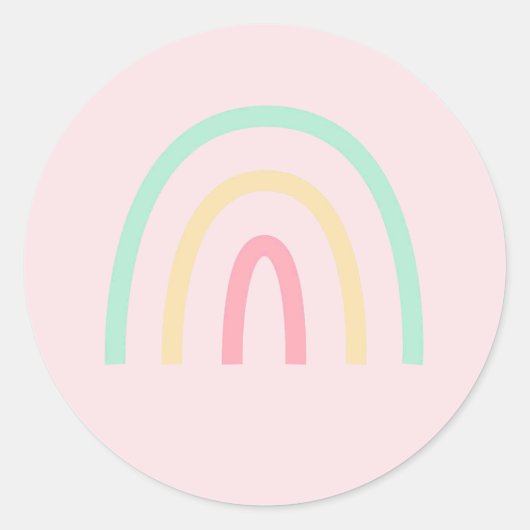 Sticker Rond nice rainbow (Devant)