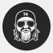Sticker Rond Nick Mangold A True Jet 74 Apparel  (Devant)