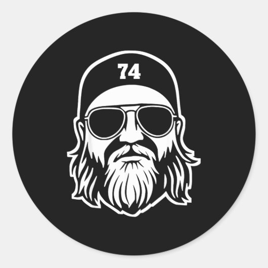 Sticker Rond Nick Mangold A True Jet 74 Apparel  (Devant)