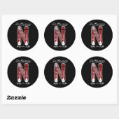 Sticker Rond NickStickerBlackLarge (Feuille)