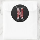 Sticker Rond NickStickerBlackLarge (Sac)