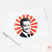 Sticker Rond Nicolas Sarkozy (Enveloppe)