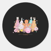 Sticker Rond Nicu Nurse Xmas Gingerbread Neonatal Intensive Car (Devant)
