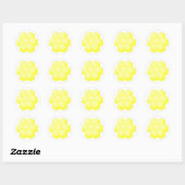 Sticker Rond nid d'abeille. (Feuille)