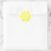 Sticker Rond nid d'abeille. (Sac)