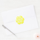 Sticker Rond nid d'abeille. (Enveloppe)