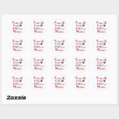 Sticker Rond Niece Hugs (Feuille)