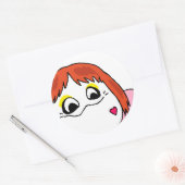 Sticker Rond nieko wuree stikcers (Enveloppe)