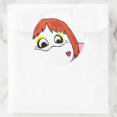 Sticker Rond nieko wuree stikcers (Sac)