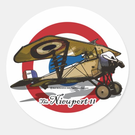 Sticker Rond Nieuport 11 (Devant)