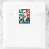 Sticker Rond Nigel Farage - rendez l'Europe grande encore - - (Sac)