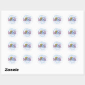 Sticker Rond Night Nurse Motto (Feuille)