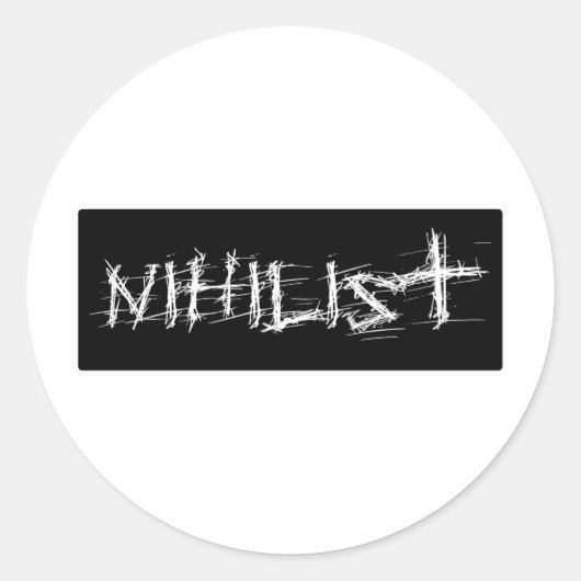 Sticker Rond Nihiliste (Devant)