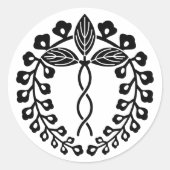 Sticker Rond Nijo wisteria (Devant)