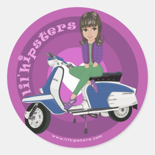 Sticker Rond Nina (Devant)