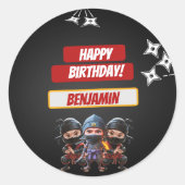 Sticker Rond Nina Anniversaire (Devant)