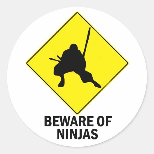 Sticker Rond Ninja (Devant)