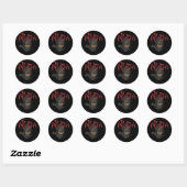 Sticker Rond Ninja (Feuille)