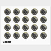 Sticker Rond Ninja (Feuille)