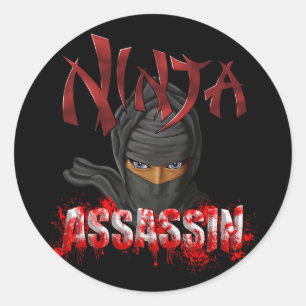 Sticker Rond Ninja Assassin