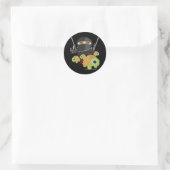 Sticker Rond Ninja avec tortues (Sac)