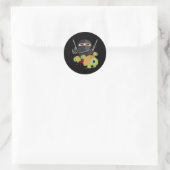 Sticker Rond Ninja et tortues (Sac)