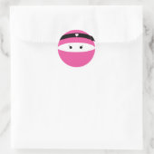 Sticker Rond Ninja Girl (Sac)