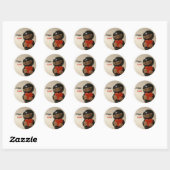 Sticker Rond Ninja Love (Feuille)
