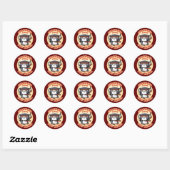 Sticker Rond Ninja | Plus forte que vous ne pensez (Feuille)