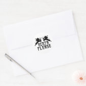 Sticker Rond Ninja S'Il Vous Plaît ! (Enveloppe)