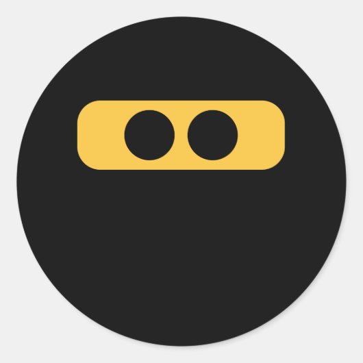 Sticker Rond Ninja yeux (Devant)