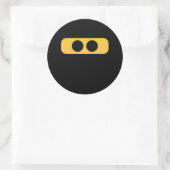 Sticker Rond Ninja yeux (Sac)