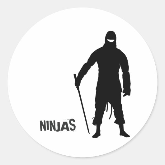 Sticker Rond Ninjas (Devant)