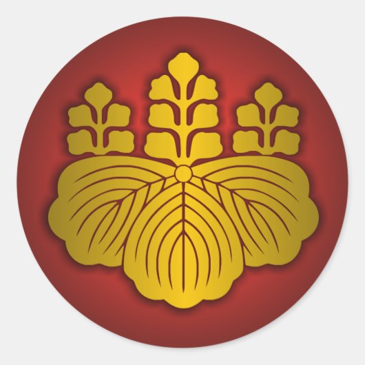Sticker Rond Nippon - Phoque Paulownia (Devant)