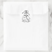 STICKER ROND NIRVANA CONVERSE, CONVERSE, BASKET, DESIGN CUT (Sac)