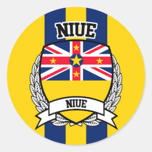 Sticker Rond Niue