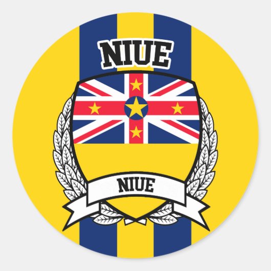 Sticker Rond Niue (Devant)