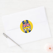 Sticker Rond Niue (Enveloppe)
