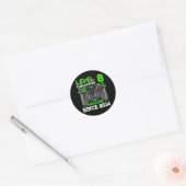 Sticker Rond Niveau 8 Déverrouillé Awesome 2014 Jeu vidéo 8e (Enveloppe)